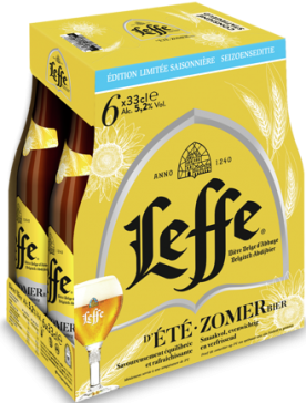 Leffe Zomer sixpack met flesjes van 33cl Leffe Zomer sixpack met flesjes van 33cl